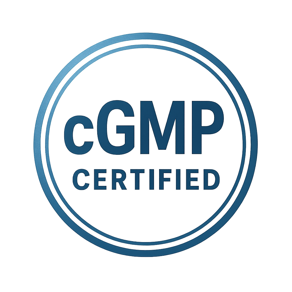 cGMP Certified badge